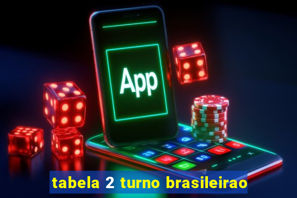 tabela 2 turno brasileirao